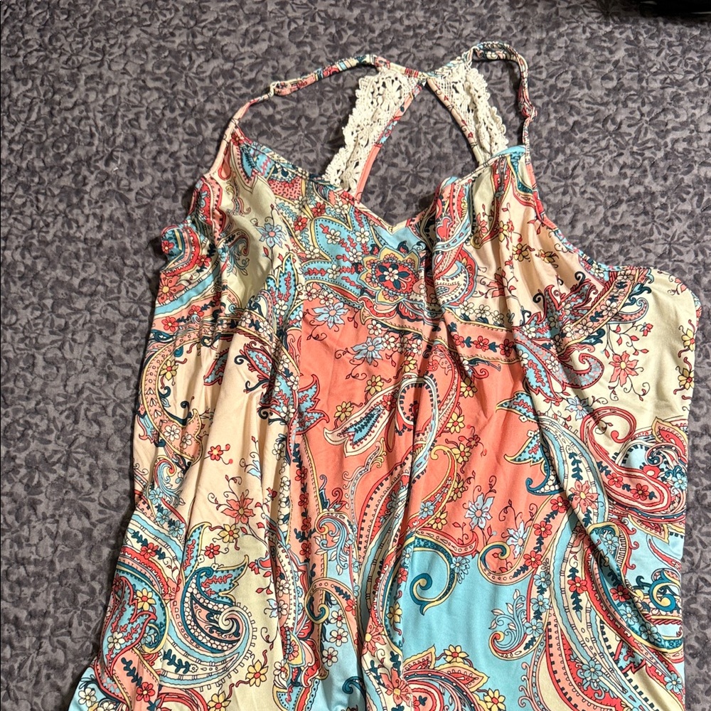 Paisley print woman’s  nighty - Multicolor